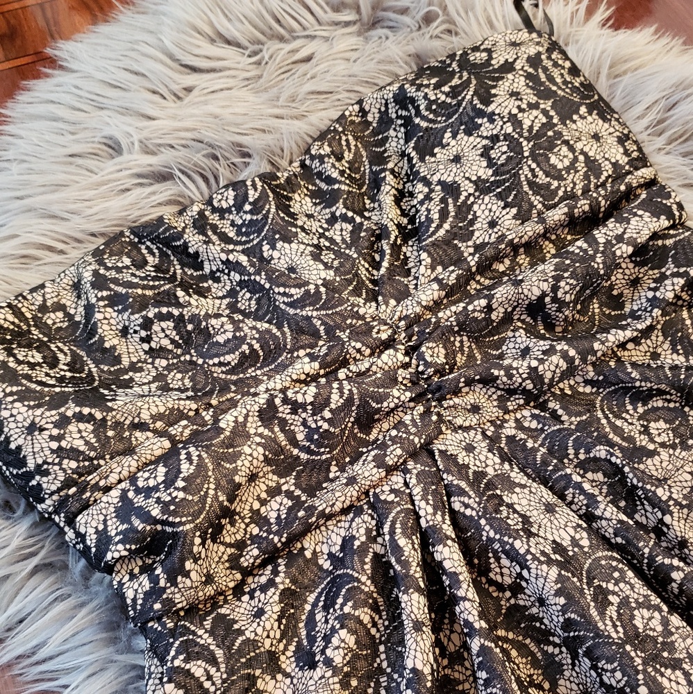 Miss Phit lace print dress 1x - Picture 3 of 4